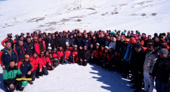  AFAD'dan Palandöken'de kış tatbikatı